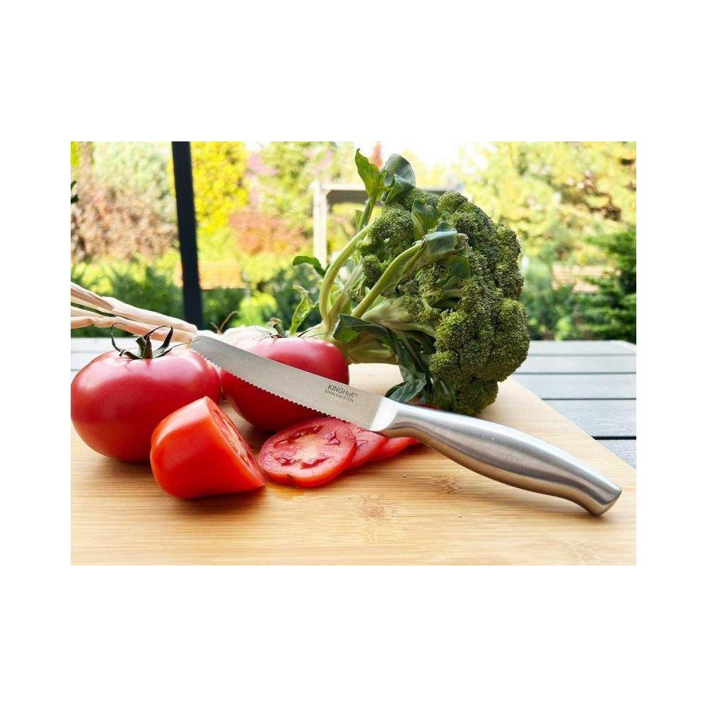 Coltello seghettato per pomodori KH-1701 per verdure morbide - Foto 2