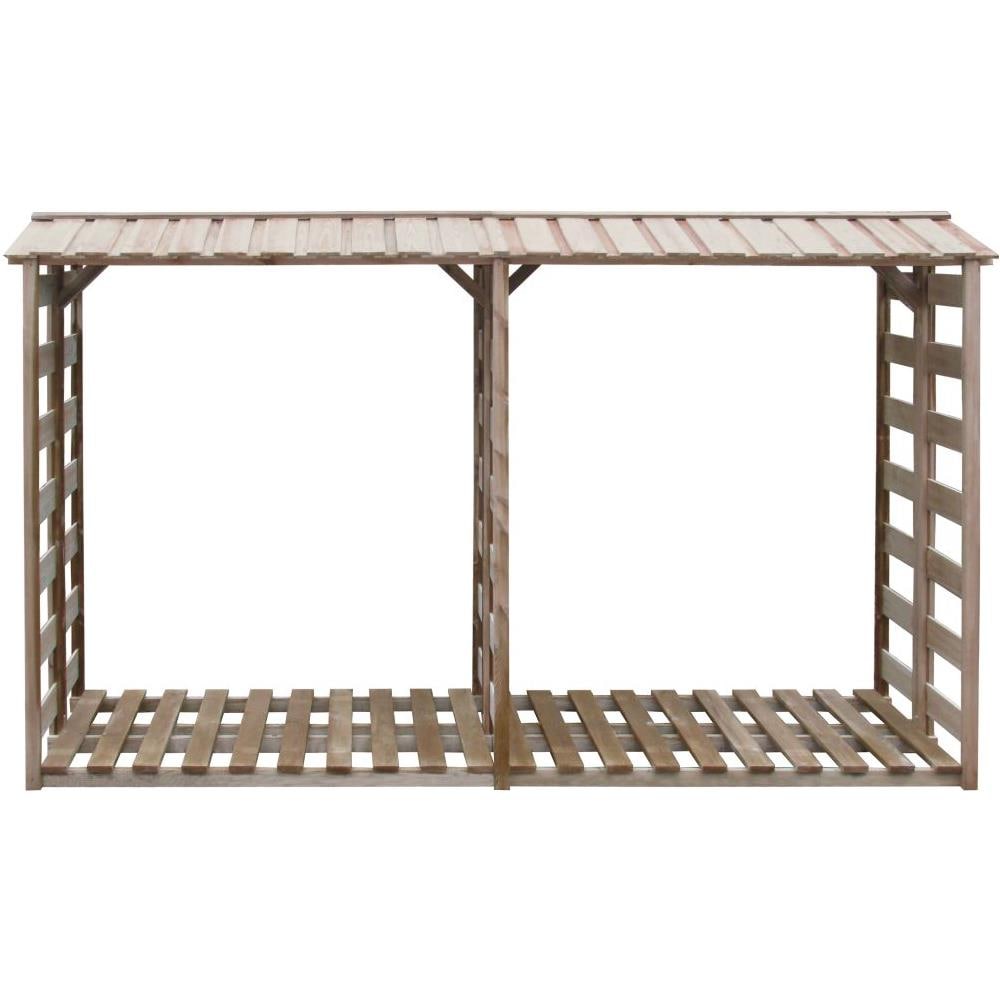 Deposito Per Legname Capanno 300x100x176 Cm Pino Impregnato - Foto 2