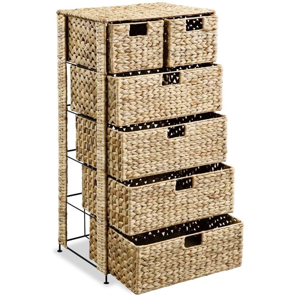 Armadietto Portaoggetti 6 Cesti 47x37x100 Cm Giacinto D'acqua - Foto 2