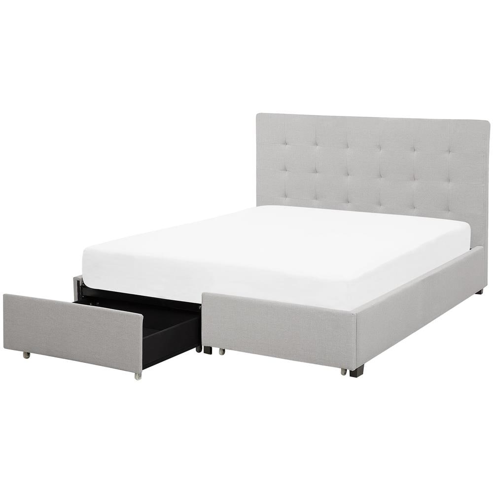 Letto La Rochelle Con Box Grigio Chiaro 140x200cm - Foto 1