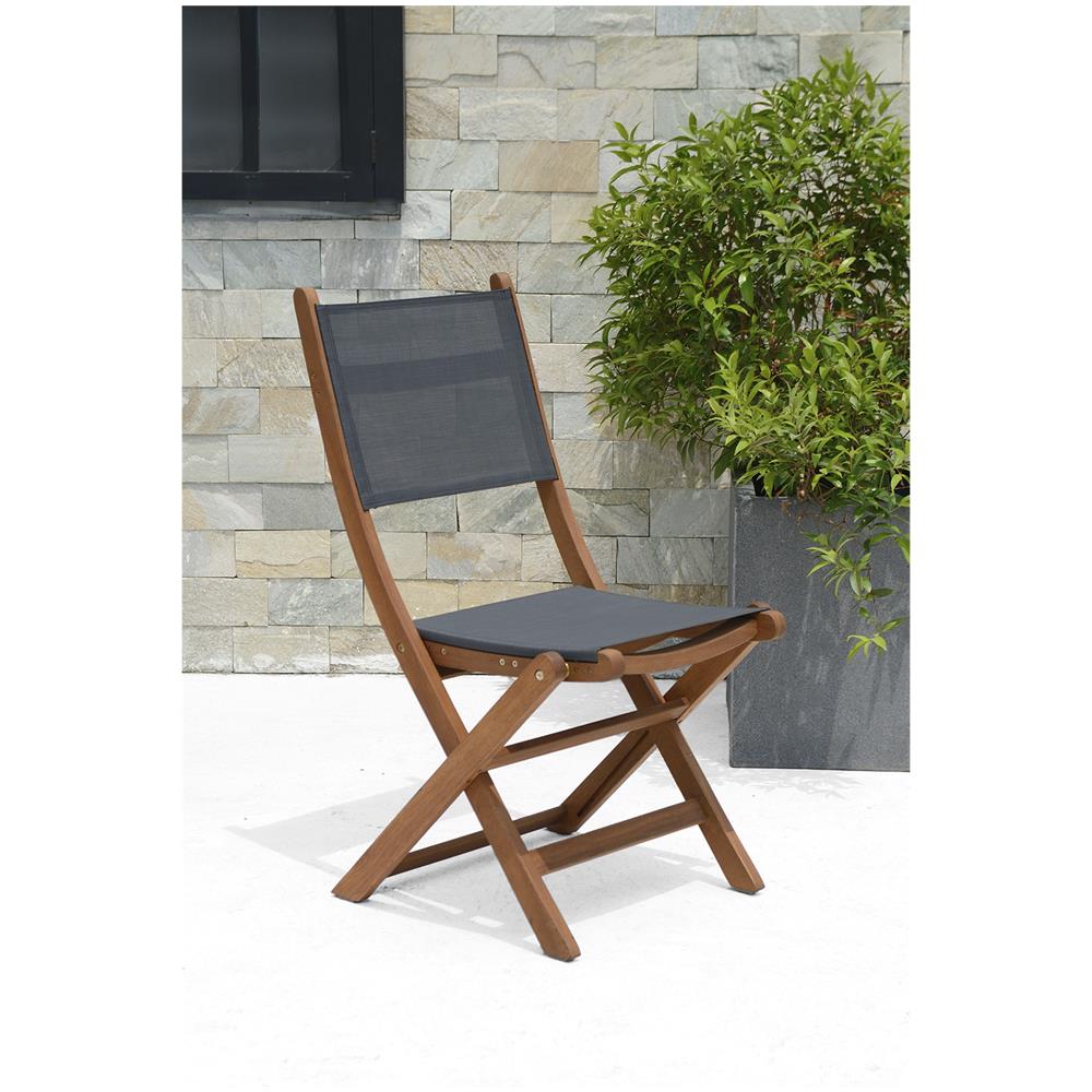 Sedia Da Giardino Pieghevole Legno 50,65x49,60x93,20 Cm - Foto 5
