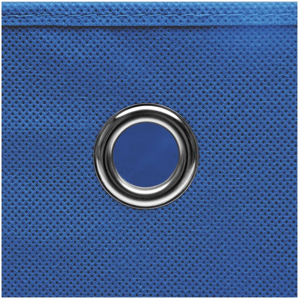Scatole Portaoggetti con Coperchi 10pz Blu 32x32x32 cm Tessuto - Foto 2