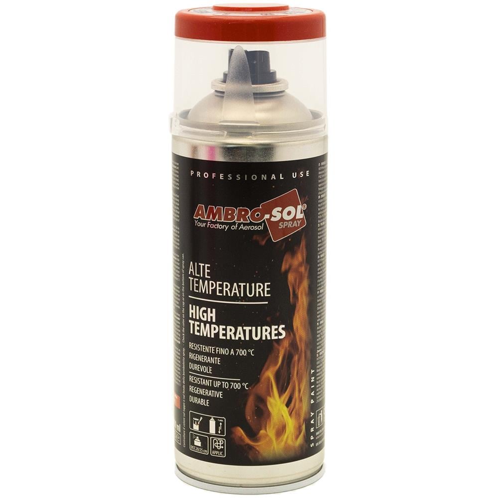 Vernice Spray Alte Temperature Rosso Freni 400ml Bomboletta Smalto V400temp8 - Foto 2