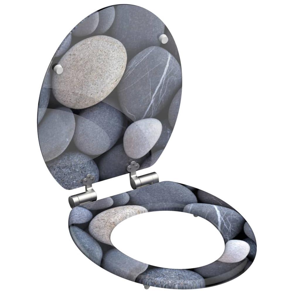 Tavoletta WC con Chiusura Ammortizzata GREY STONE - Foto 1