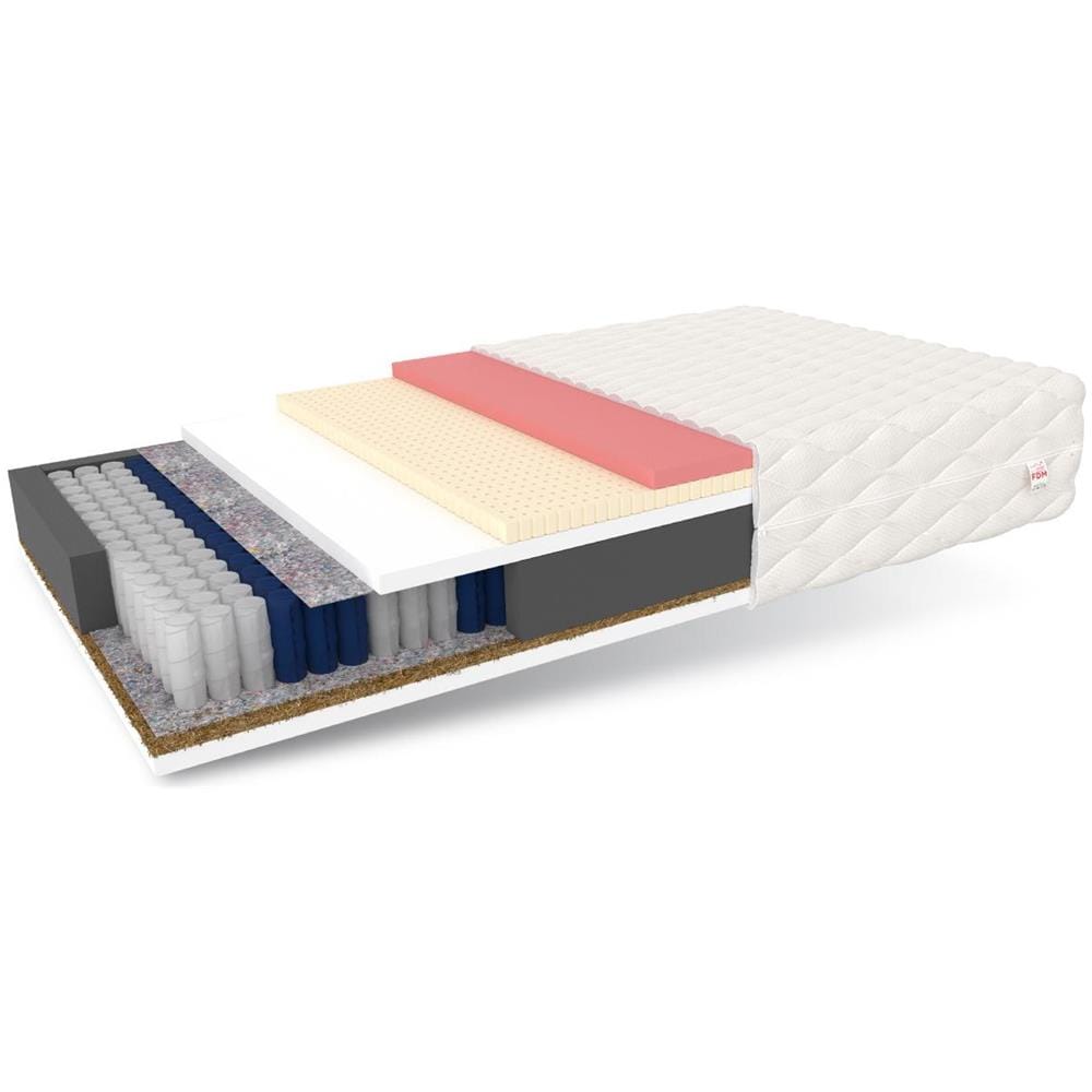 Materasso A Molle Insacchettate Genova 80 X 200 - H2 Medio / H4 Rigido - Visco Memory, Cocco, Lattice - Foto 1
