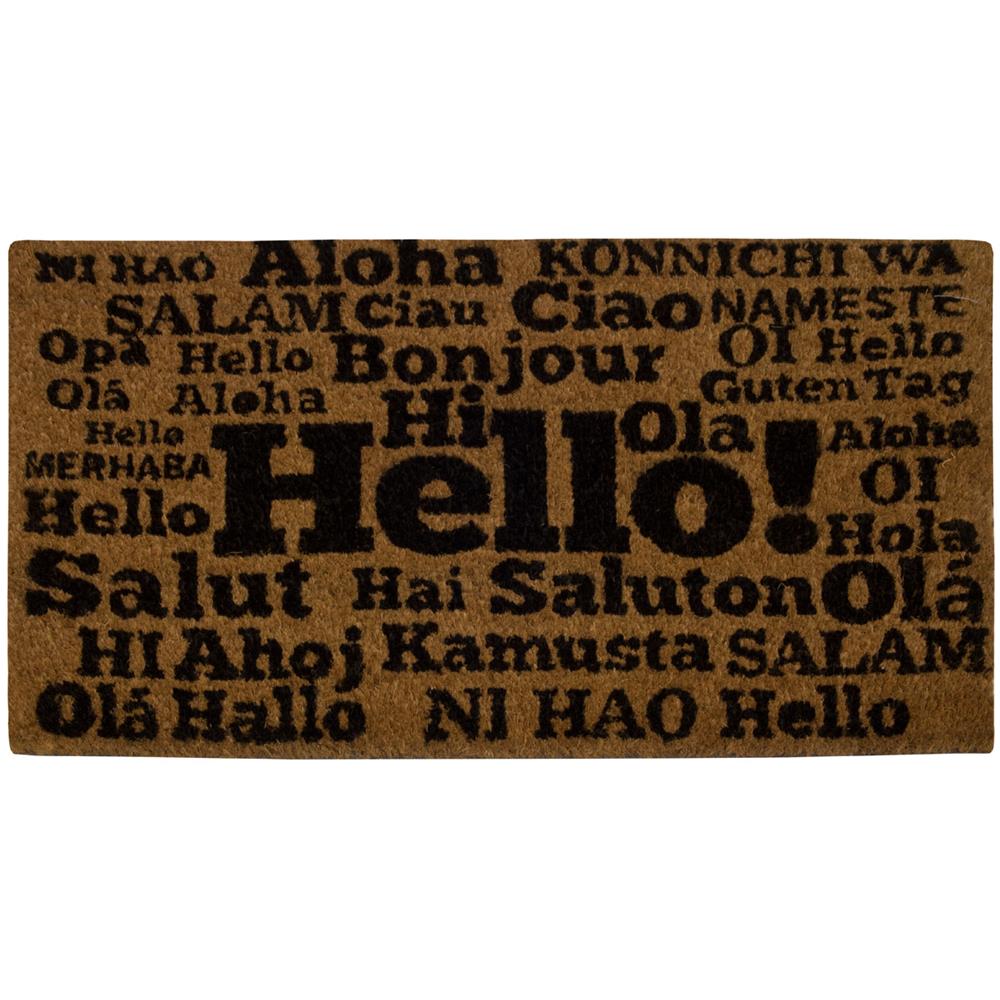 Zerbino Entrata Ingresso Casa Esterno Antiscivolo In Cocco Allegro Dis. Hello   - Foto 1