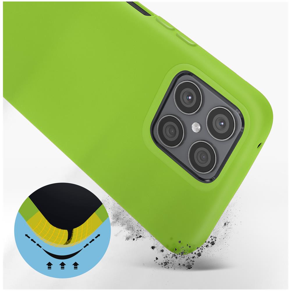Cover Per Honor X8 4g In Silicone Semi-rigido Soft-touch Verde Chiaro - Foto 2