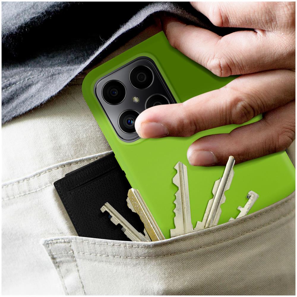 Cover Per Honor X8 4g In Silicone Semi-rigido Soft-touch Verde Chiaro - Foto 5