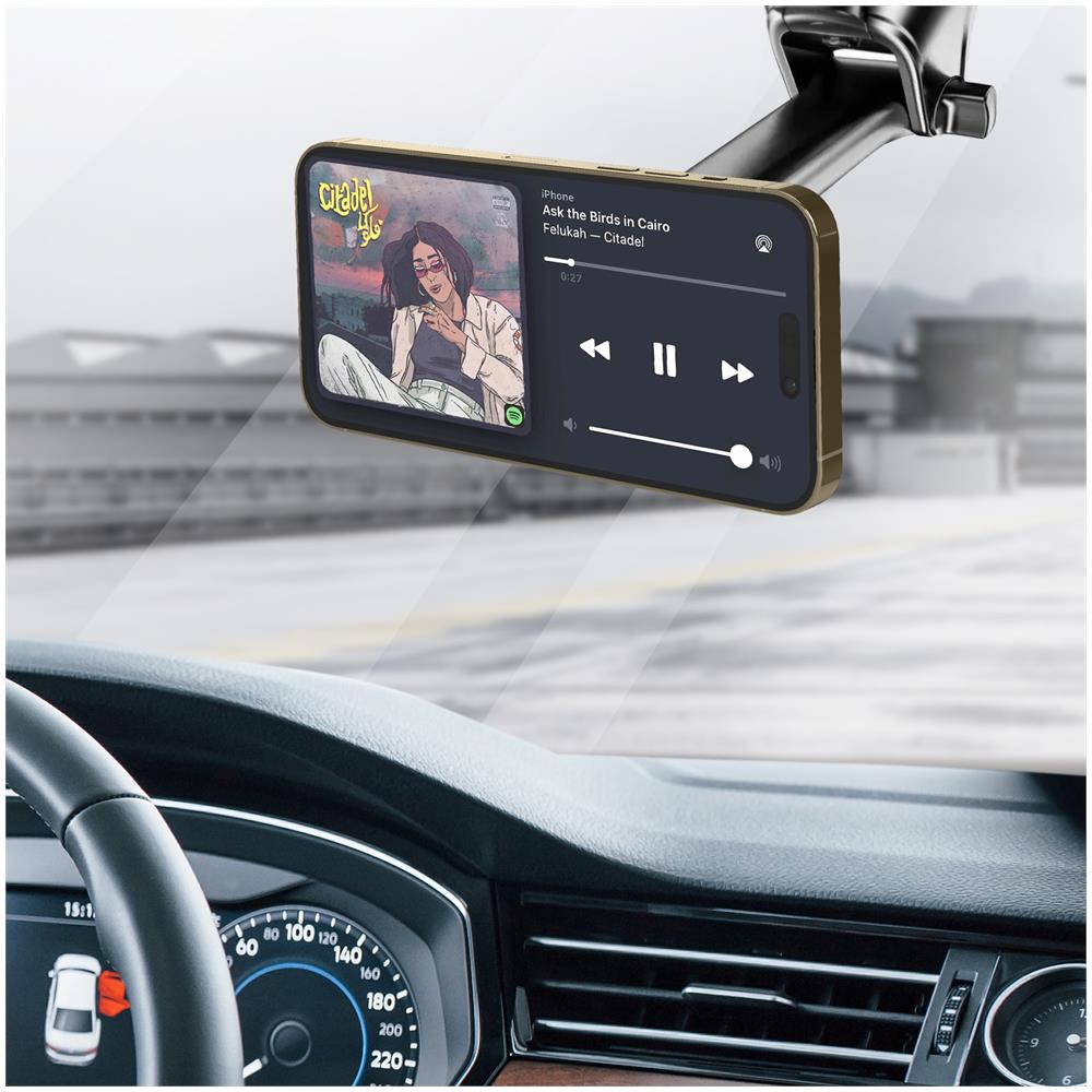 Supporto Auto Magsafe Per Iphone Carica Rapida 15w Con Ventosa Nero - Foto 2