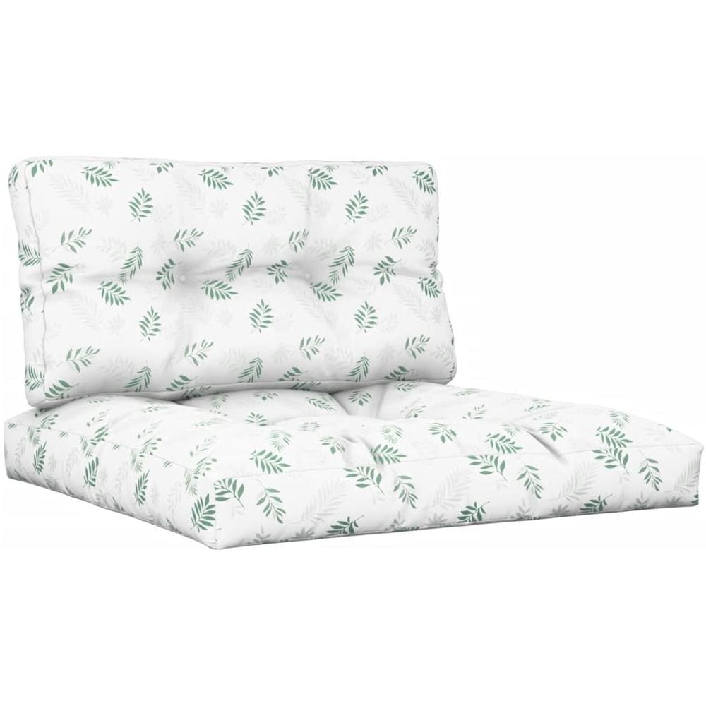 Cuscini Per Divani In Pallet 2 Pz Motivo A Foglie Tessuto - Foto 2