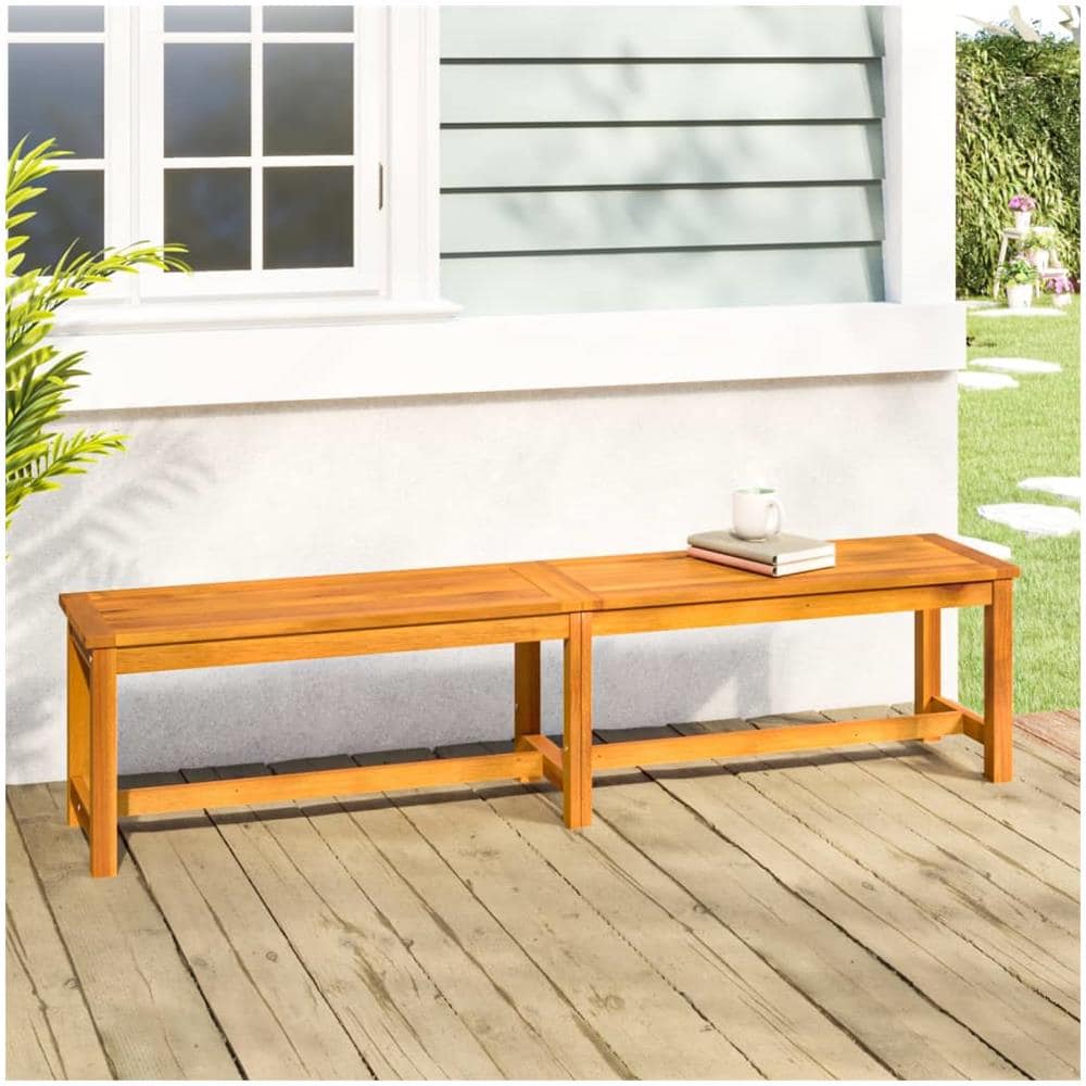 Panca da Giardino 180x35x45 cm in Legno Massello di Acacia - Foto 1
