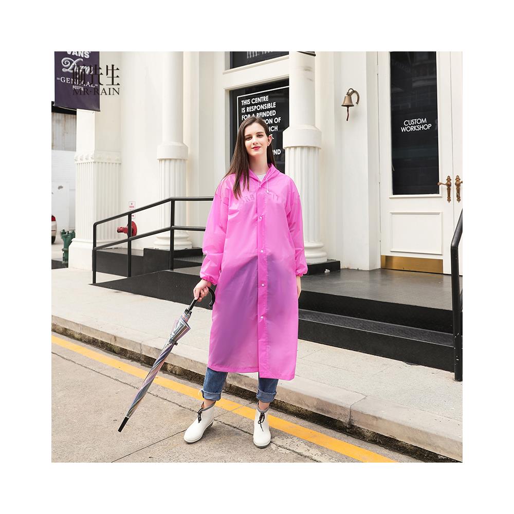 Poncho Antipioggia Con Cappuccio Rosa - Foto 4
