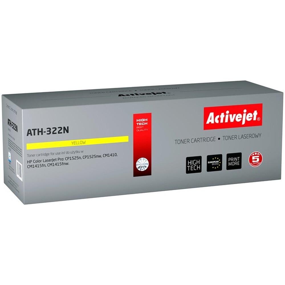 Toner Ath-201yn Per Stampante Hp; Sostituzione Hp 201a Cf402a; Supremo; 1400 Pagine; Giallo - Foto 1