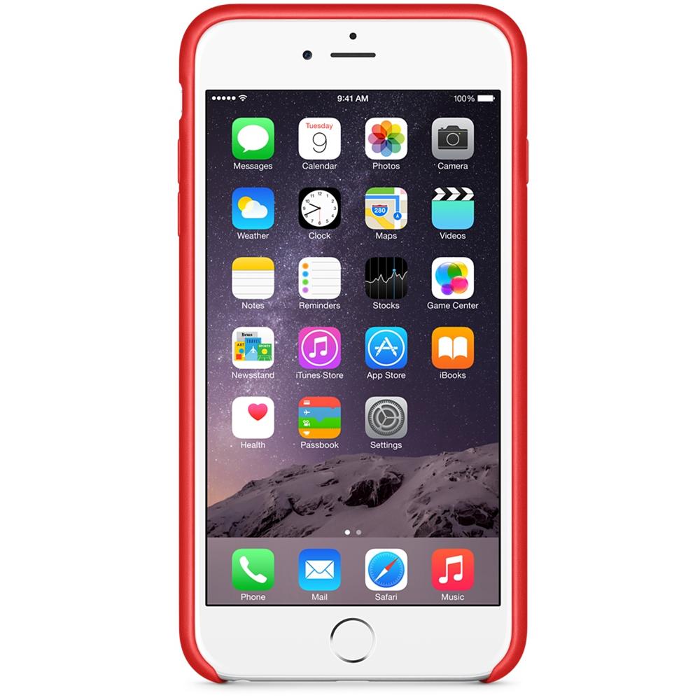 Custodia in Pelle per iPhone 6 Plus - Rosso - Foto 1
