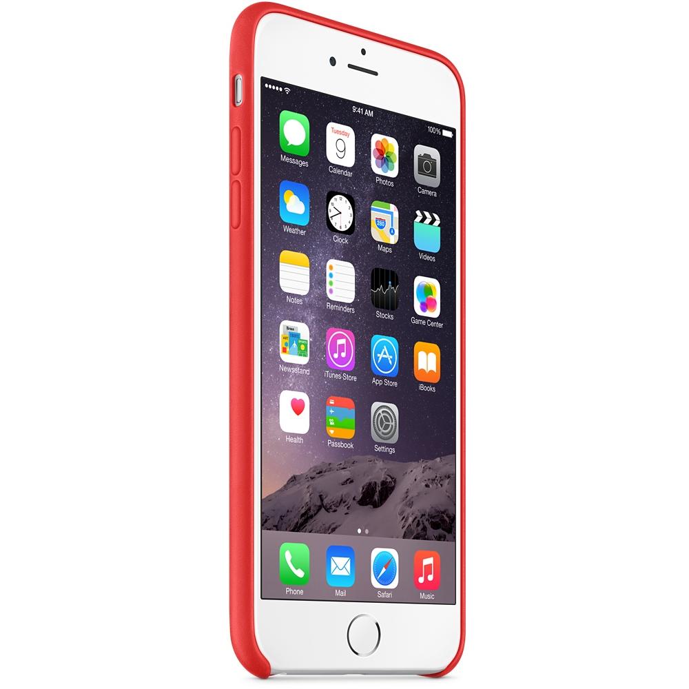 Custodia in Pelle per iPhone 6 Plus - Rosso - Foto 2