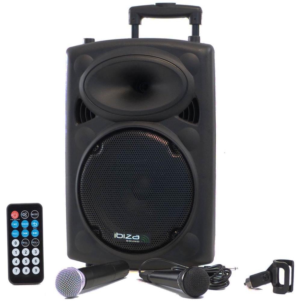 Cassa amplificata attiva 500 Watt 10'' Trolley, ricaricabile, Bluetooth, radio, microfono Wireless, microfono con filo - Foto 10