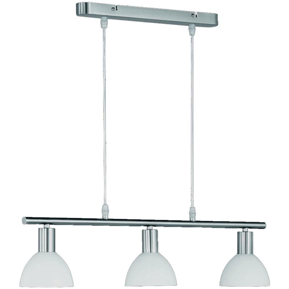 Lampadario A Pendolo Detroit Vetro Opaco 3 Luci 61x120cm - Foto 1