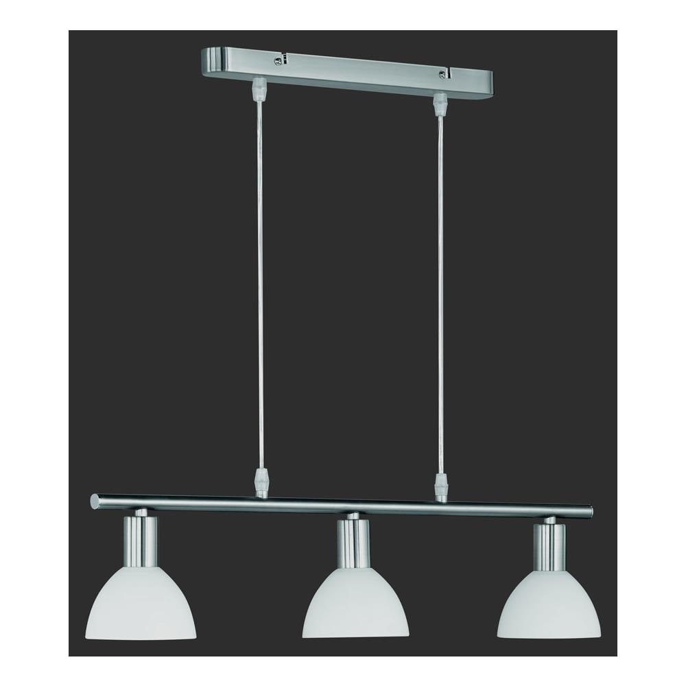 Lampadario A Pendolo Detroit Vetro Opaco 3 Luci 61x120cm - Foto 8