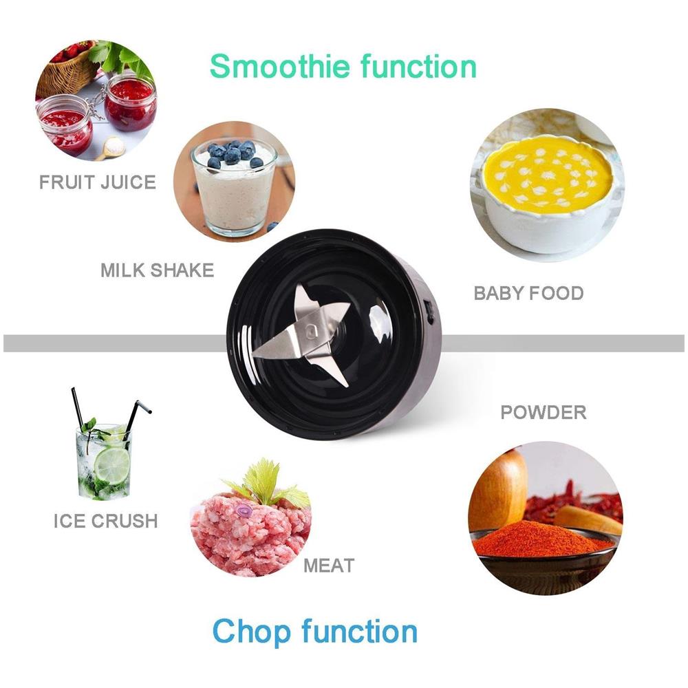 Frullatore Da Tavolo Multifunzione Pomegranate 30jdf Da 750w Con Brocca In Vetro Da 1,5l - Foto 2