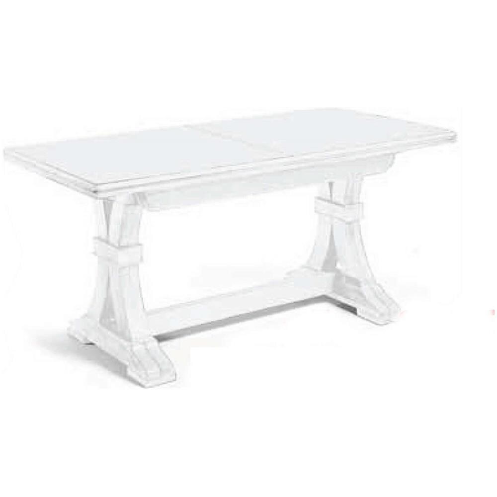 Dustin - Tavolo Da Pranzo Allungabile In Legno Massello Cm 180/225/270/315/360 X 100 - Foto 1