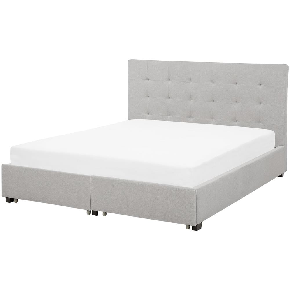 Letto La Rochelle Con Box Grigio Chiaro 160x200cm - Foto 1