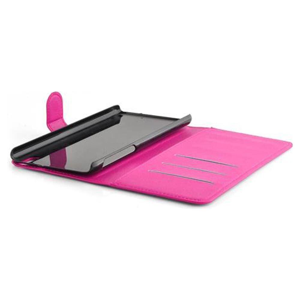 Custodia Compatibile Con Htc Desire 816 In Rosa Vivo - Coperchio Protettiva Con Chiusura Magnetica, Funzione Stand E Tasca Per Le Carte - Foto 5