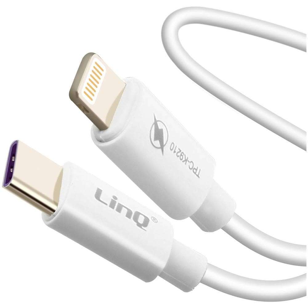 Cavo Usb-c A Lightning Fast Charge 3a Carica Sincronizzazione 1,2m Bianco - Foto 5