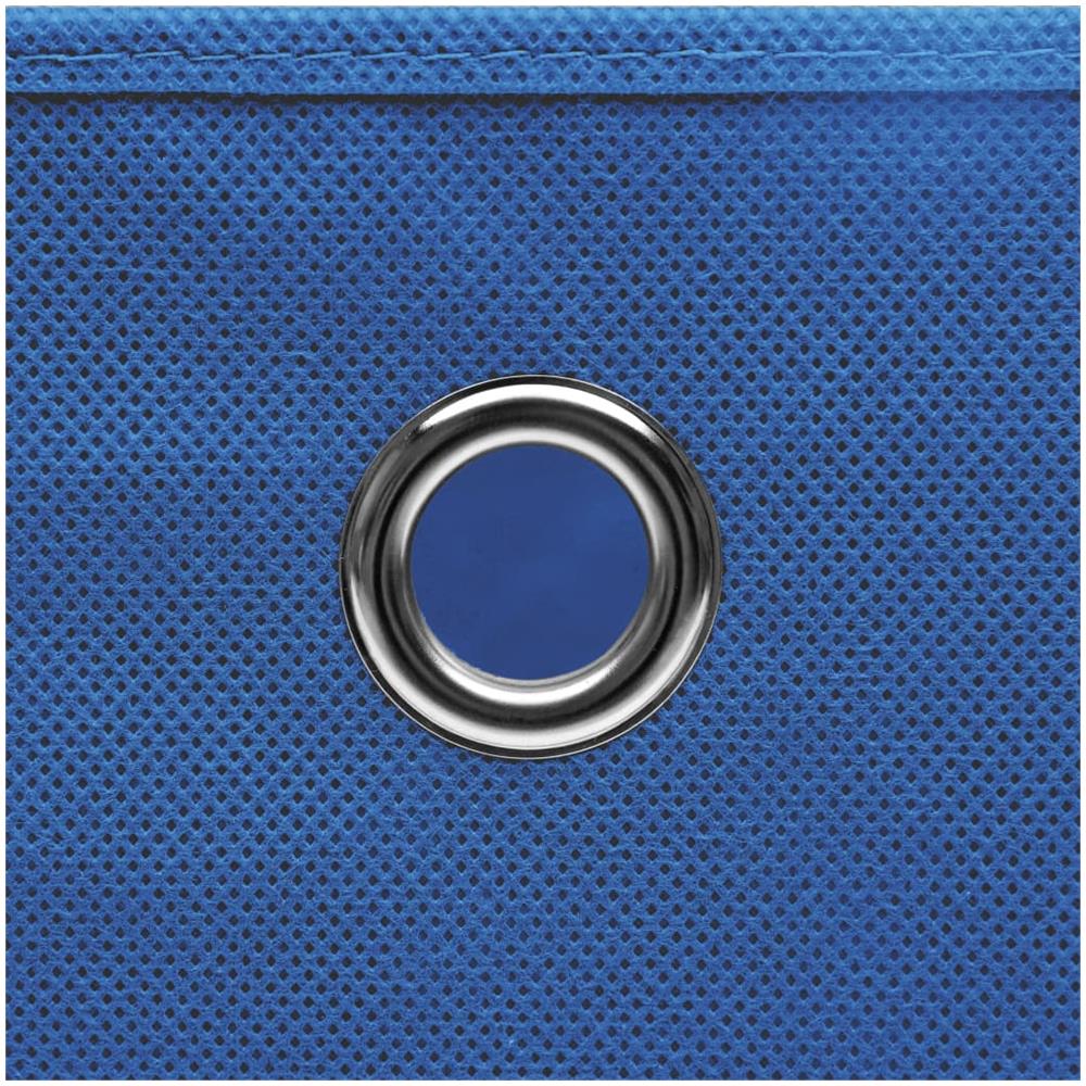 Scatole Con Coperchi 4 Pz Blu 32x32x32 Cm In Tessuto - Foto 2