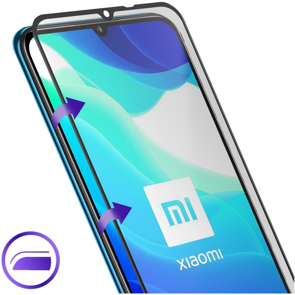 Vetro Temperato Per Xiaomi Mi 10 Lite Durezza 9h Antiurto Contorni Neri - Foto 2