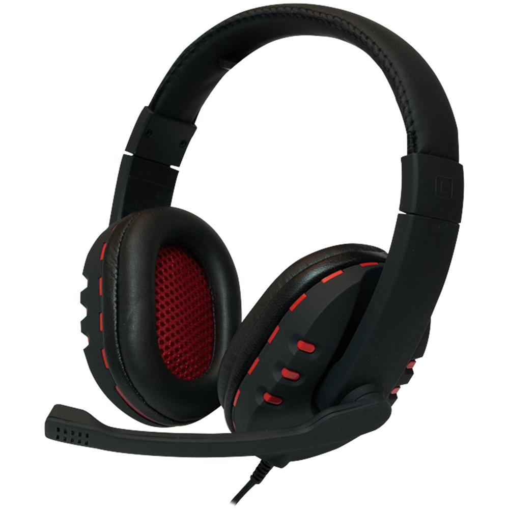 Cuffie Gaming con Microfono USB - Nero / Rosso - Foto 1