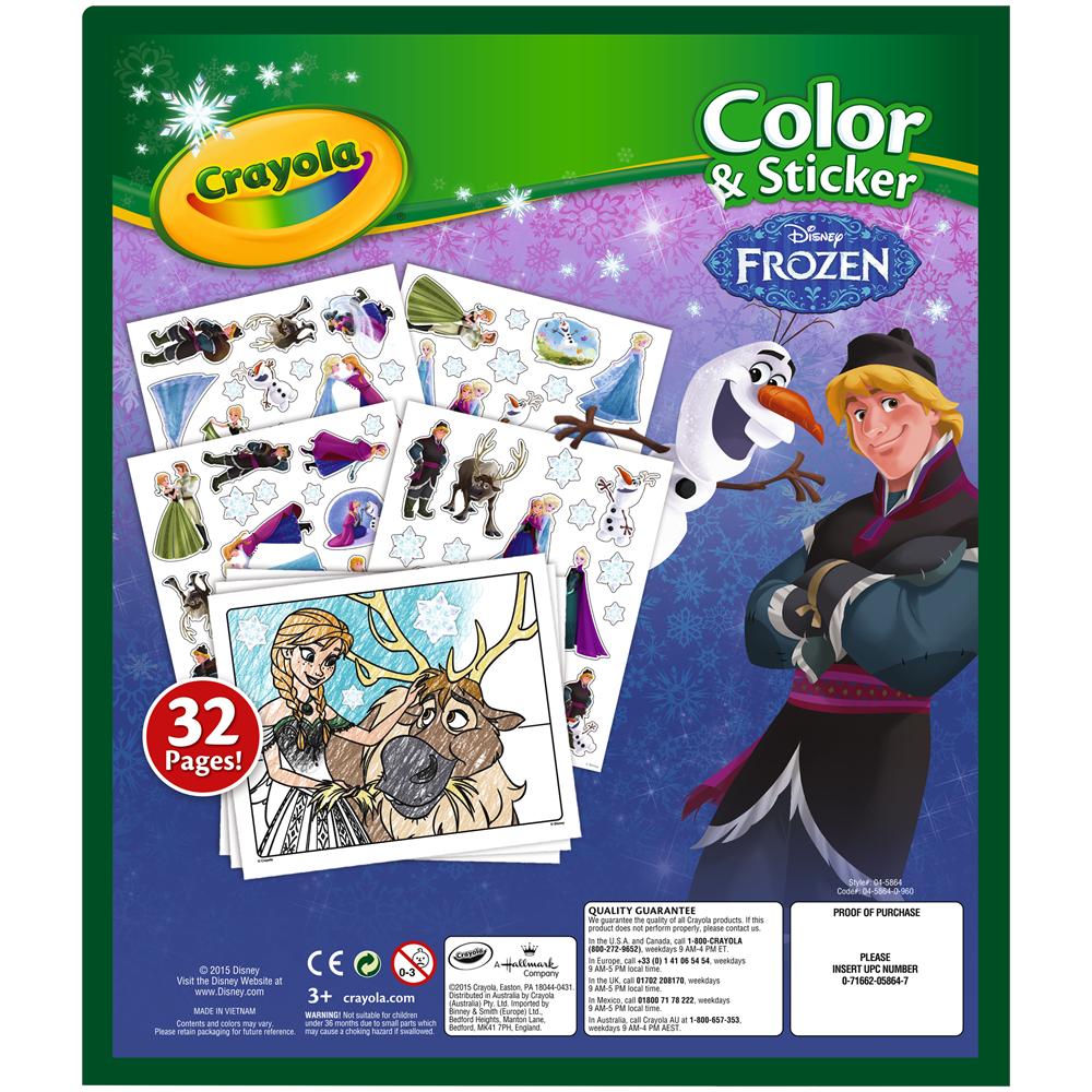 Frozen - Color&Sticker Book, Libro / album da colorare, Ragazzo / Ragazza, Disney Frozen, Anna, Elsa, Olaf, Kristoff - Foto 2
