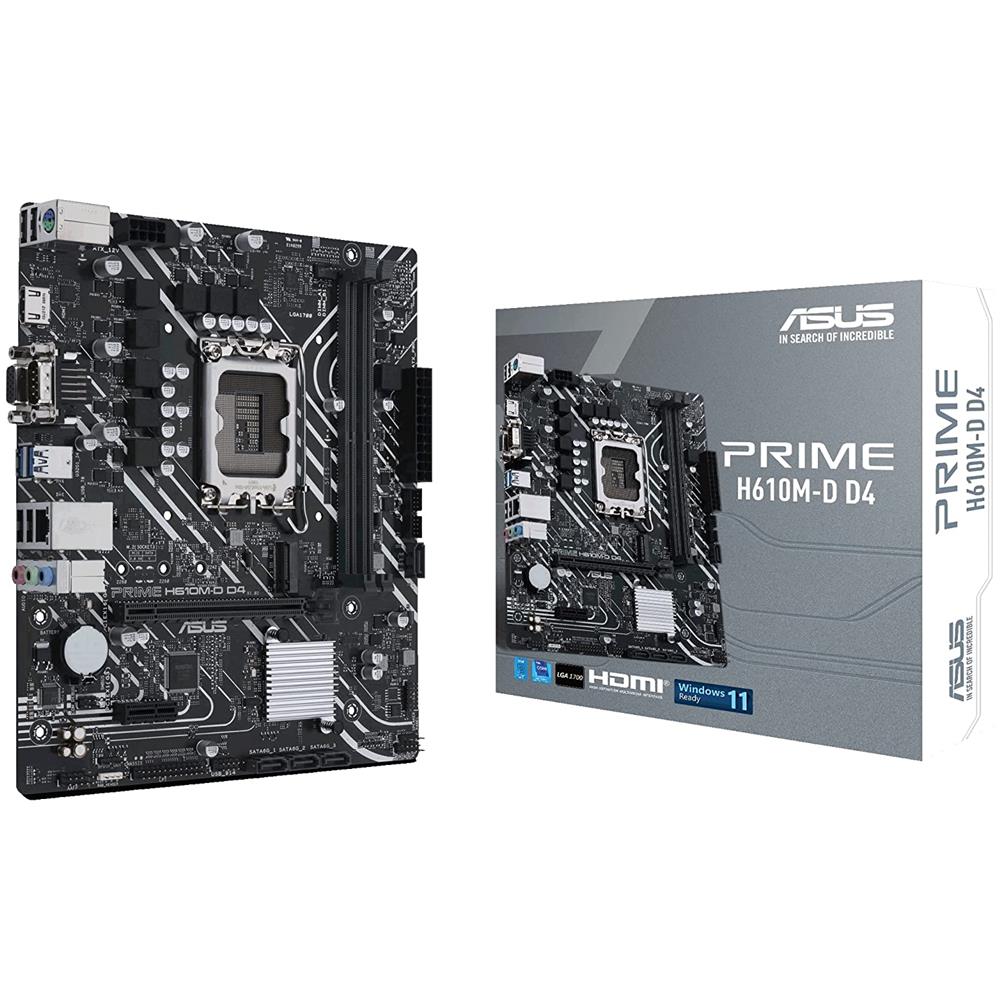 Scheda Madre Prime H610M-K D4 Socket LGA 1700 Chipset H610 Micro ATX - Foto 1