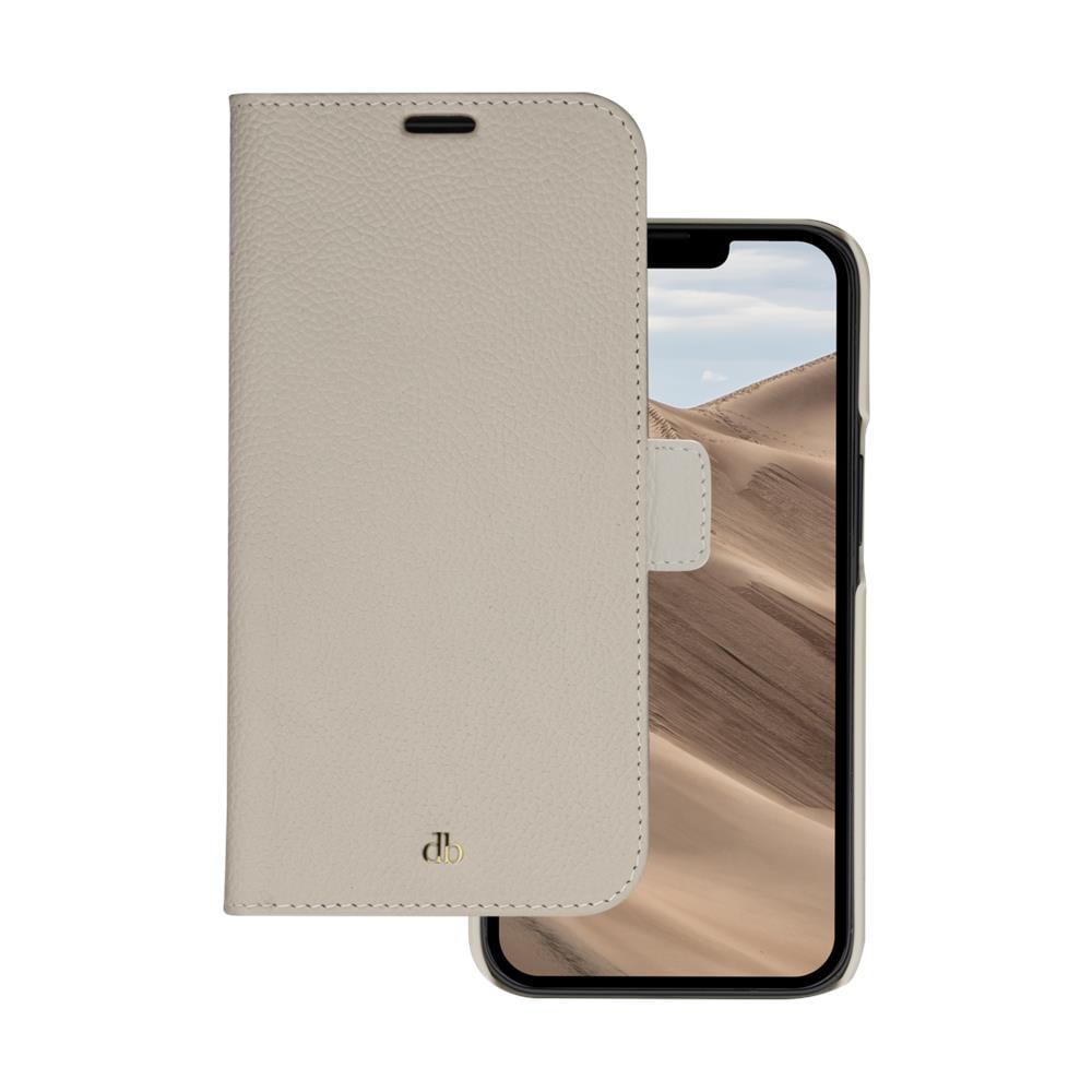 New York - Custodia in Pelle per iPhone 14 Pro - Sabbia - Foto 1