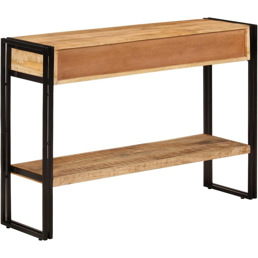 Tavolo Consolle 110x30x76 Cm In Legno Massello Di Mango - Foto 5