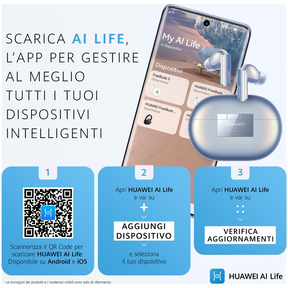 FreeBuds Pro 2  Auricolare Wireless con Custodia di Ricarica Colore Bianco - Foto 7