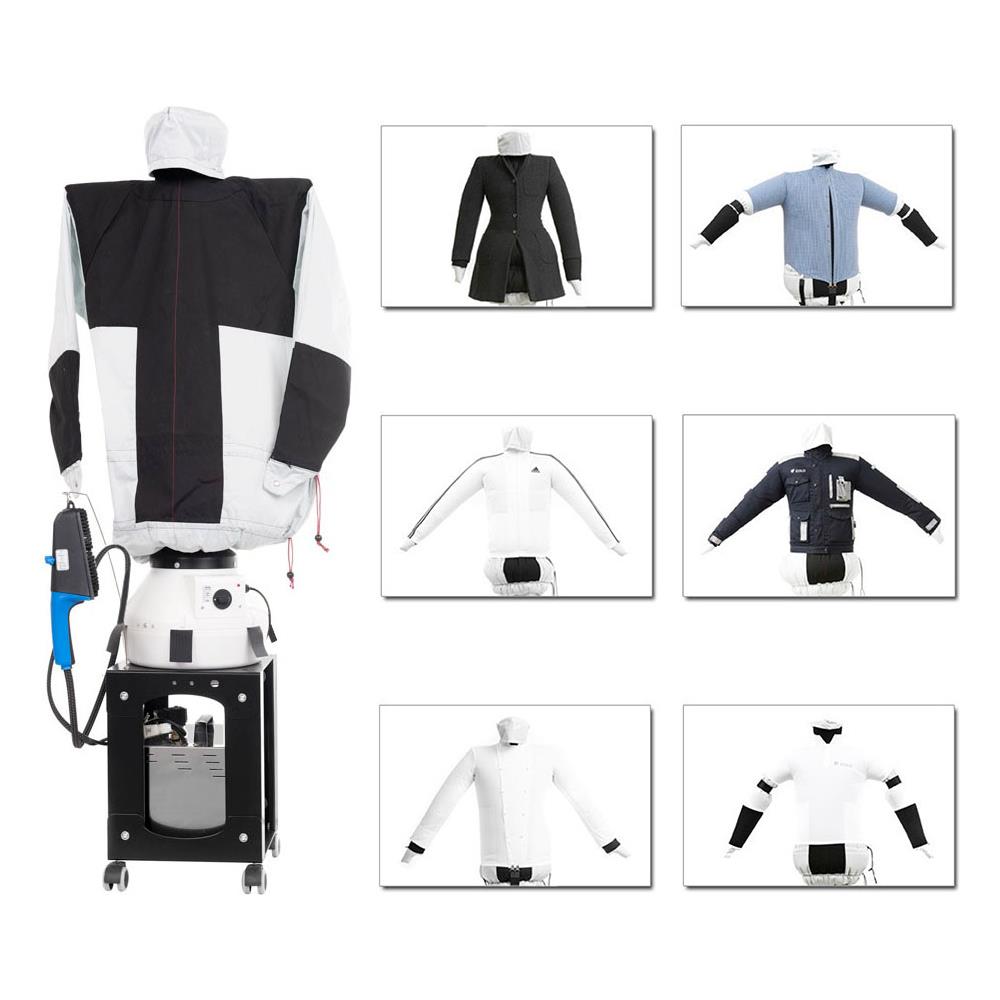 Stiracamicie E Pantaloni Sa19 Professionale Asciuga E Stira In Automatico Camicie Camicette Pantaloni Jeans Rinfresca Abiti Stirasciugatore Con Spazzola A Vapore Made In Italy Garanzia 5 Anni [classe Di Efficienza Energetica A++] - Foto 2