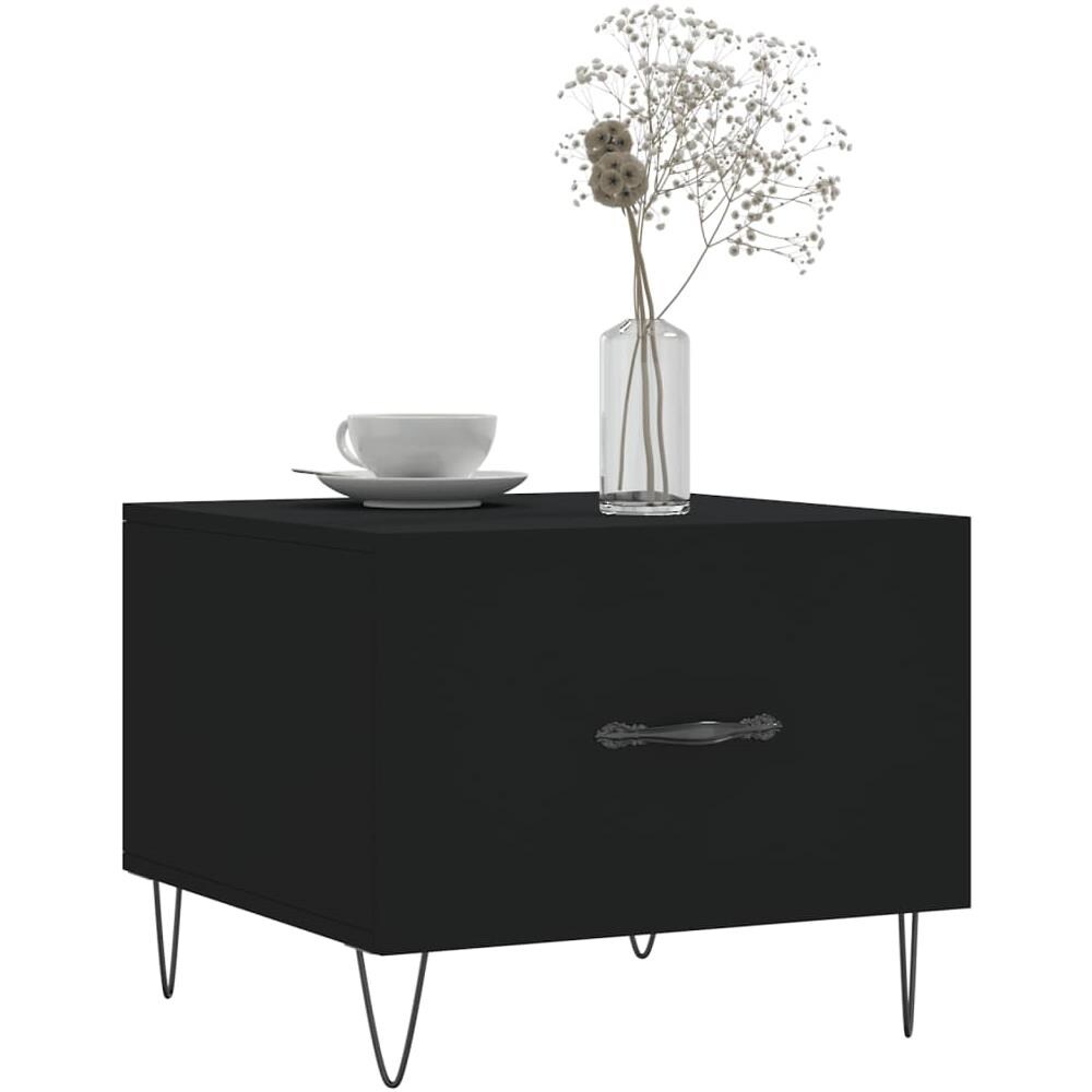 Tavolini Da Salotto 2 Pz Neri 50x50x40 Cm In Legno Multistrato - Foto 3