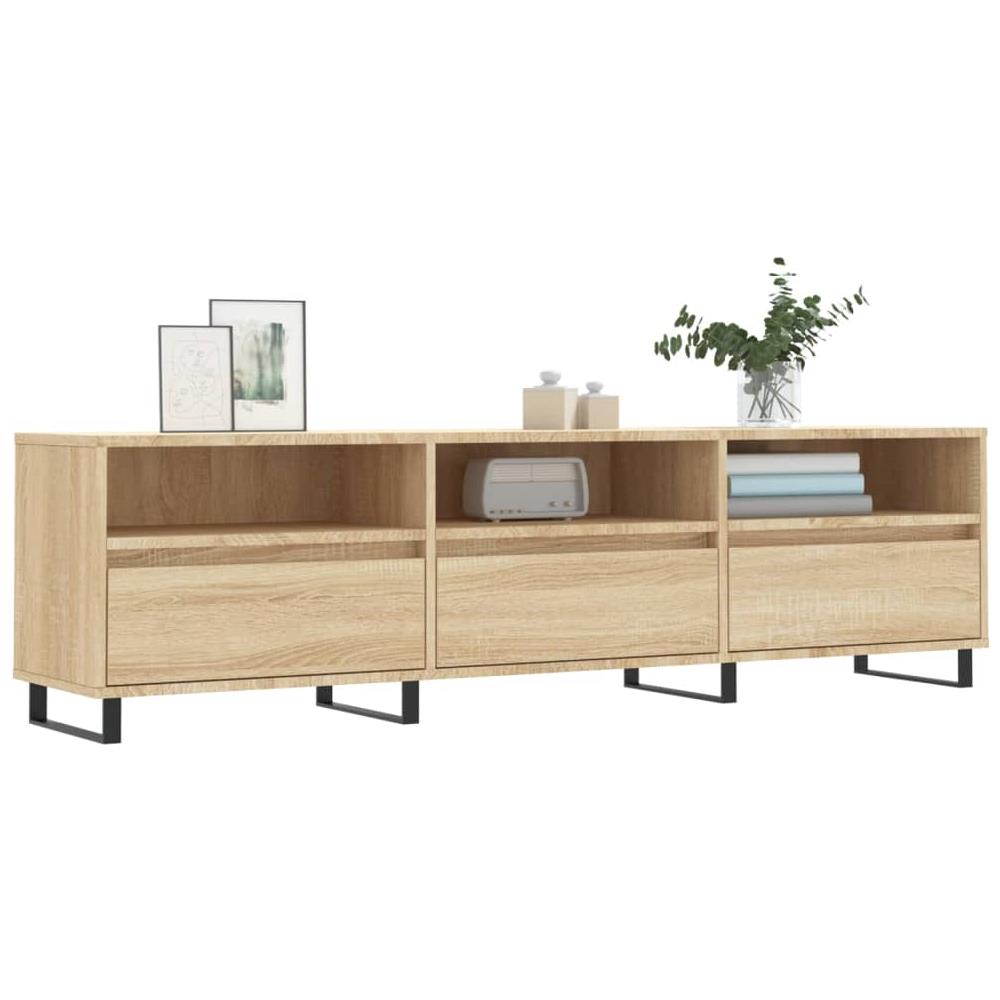 Mobile Porta Tv Rovere Sonoma 150x30x44,5 Cm Legno Multistrato - Foto 3