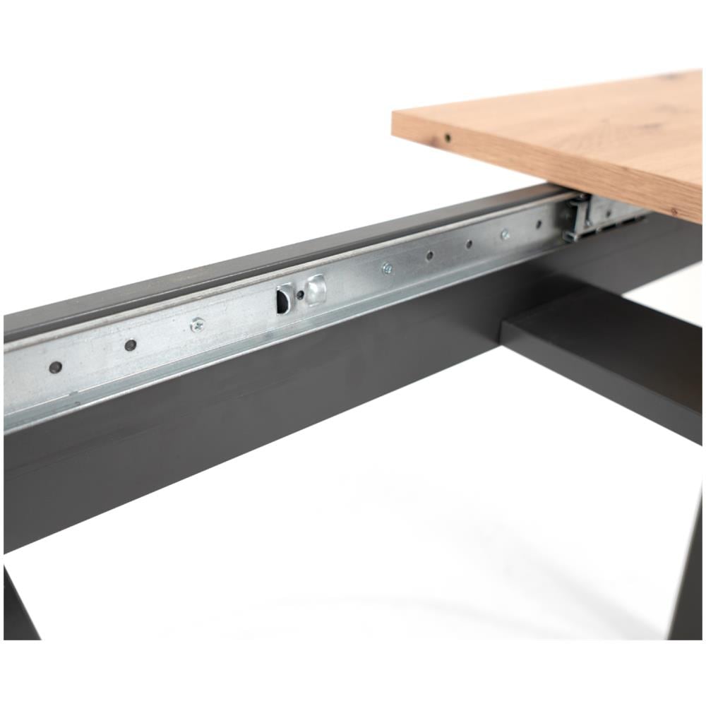 Tavolo Da Pranzo Industriale In Legno Estendibile 10 Persone Kotor - Foto 8