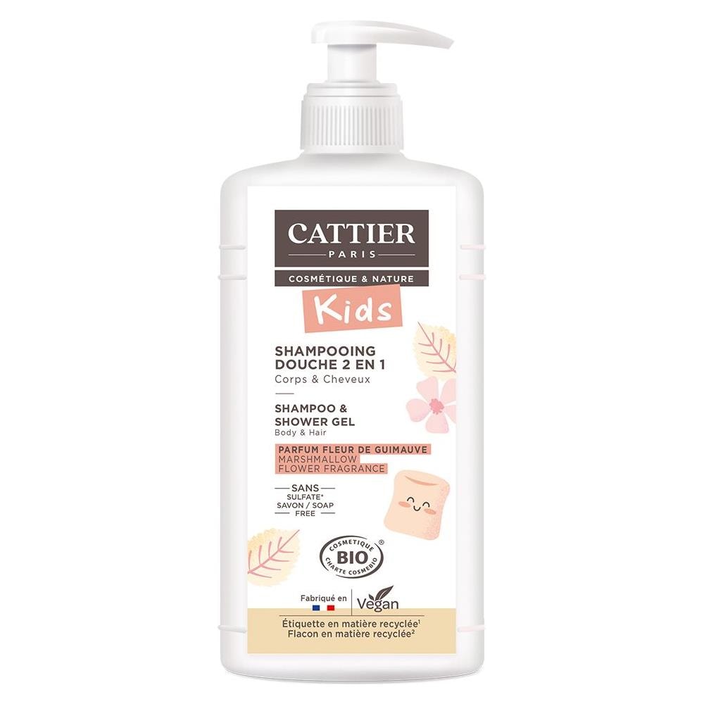 Gel Doccia Shampoo Districante 2 In 1 500ml Profumo Fiore Di Marshmallow Cattier - Foto 1