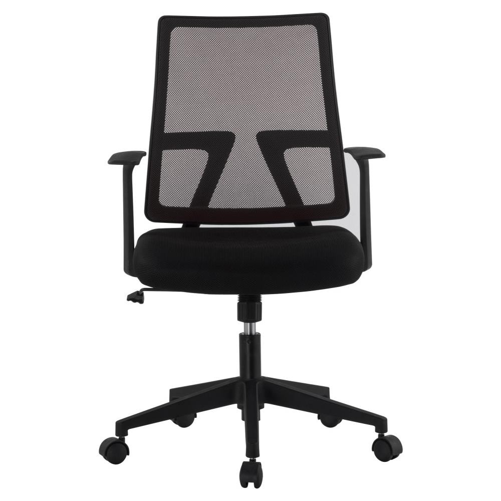 Sedia da Ufficio con Seduta Imbottita e Schienale in Tessuto High Tech Coore Nero - Foto 2