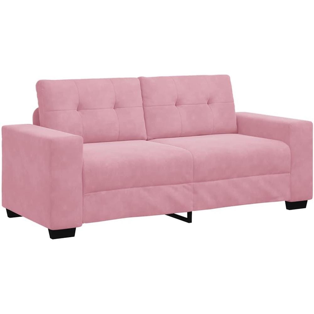 Divano Divanetto Rosa 140 cm in Velluto - Foto 1