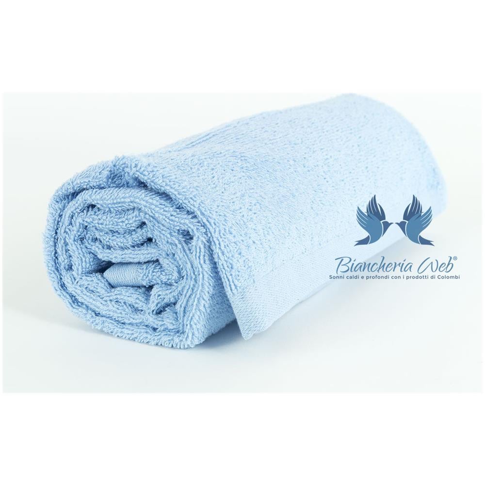 Asciugamani Salvietta Bagno In Morbida Spugna Modello Sophie Colore Cielo Salvietta Cielo - Foto 1