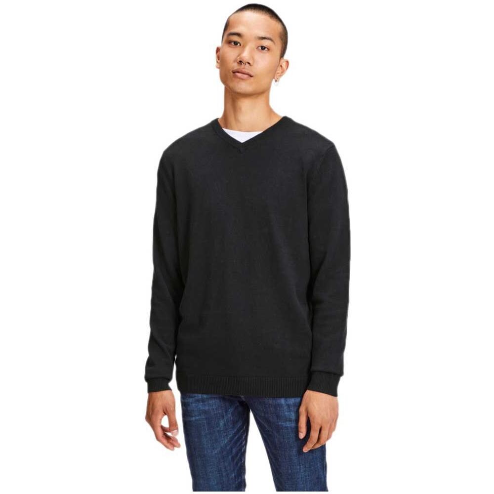 Pullover Jack & Jones Essential Basic Knitted V Neck Abbigliamento Uomo Xs - Foto 1