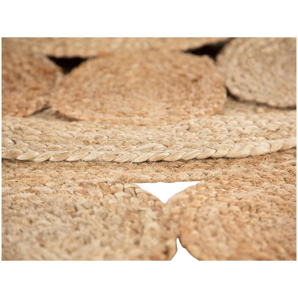 Tappeto Tondo In Iuta Beige Ø 120 Cm Ahlat - Foto 9
