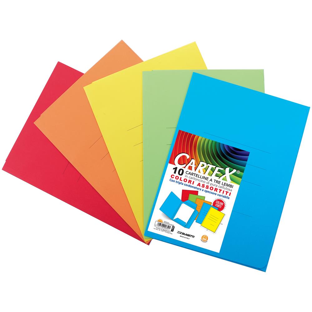 Cf10cartelline Cartex 3l Ass Vivaci - Foto 1