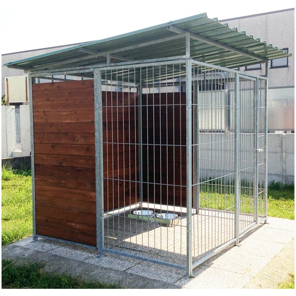 Recinto Per Cani 2x3 Metri Box Modulare Con Copertura E Retro In Legno - Foto 2
