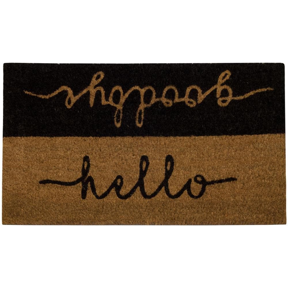 Zerbino Entrata Ingresso Casa Esterno Antiscivolo Cocco Fortuna Hello Goodbye   - Foto 1