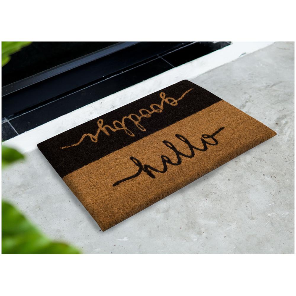 Zerbino Entrata Ingresso Casa Esterno Antiscivolo Cocco Fortuna Hello Goodbye   - Foto 4