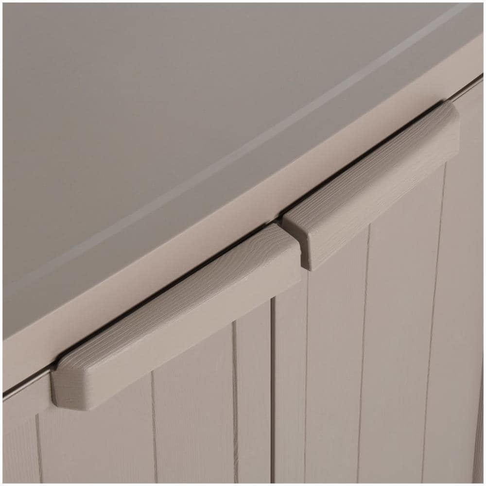 Armadio da Giardino Marrone 65x45x88 cm in Rattan PP - Foto 2